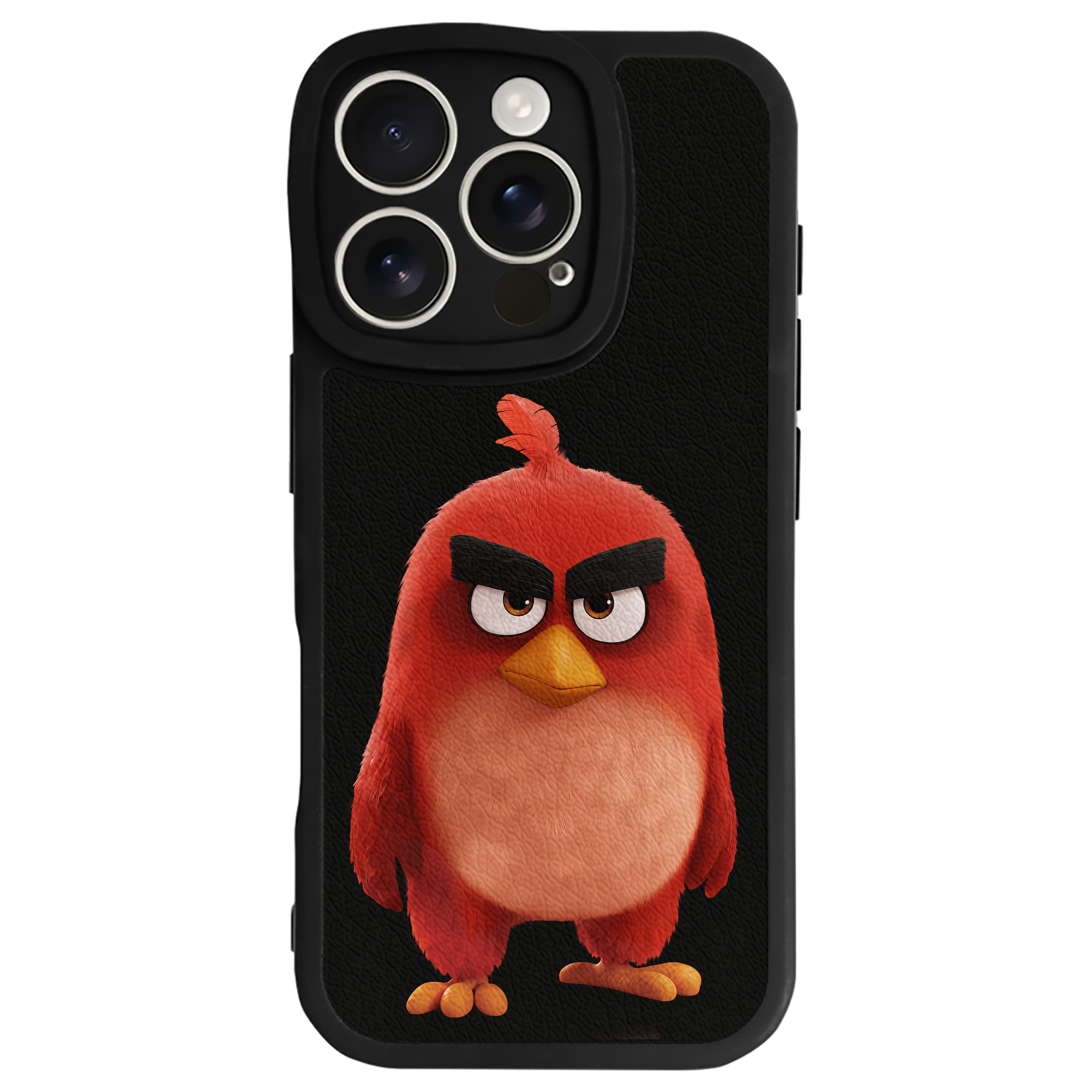 （画像用） Angry Birds アングリーバード 【iPhone 16シリーズ対応】シリコンスマホケース（レザー調） 材質：シリコン